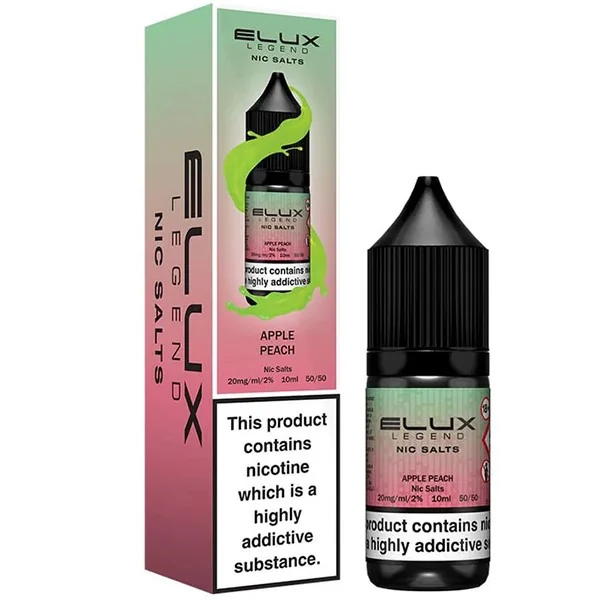 Apple Peach Nic Salt E Liquid 10ml By Elux Legend