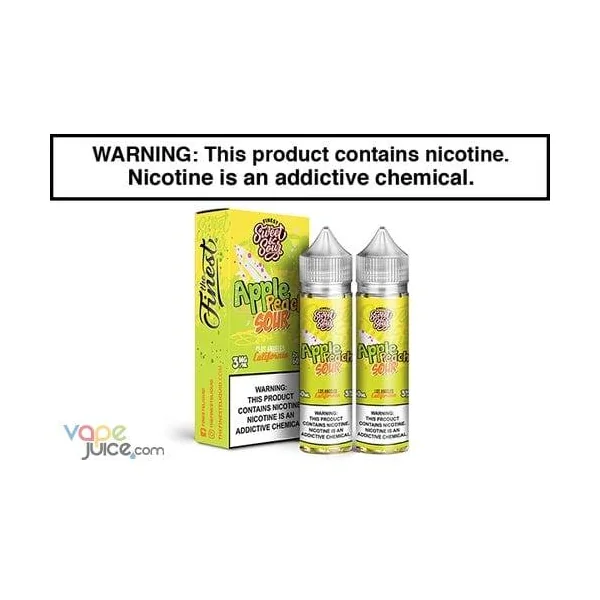 APPLE PEACH SOUR BY THE FINEST SWEET AND SOUR 120ML
