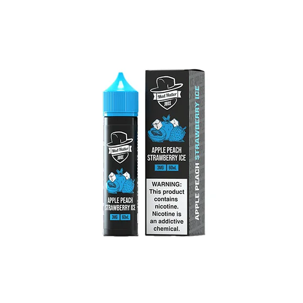 Apple Peach Strawberry Ice by Mad Hatter Juice 60ml