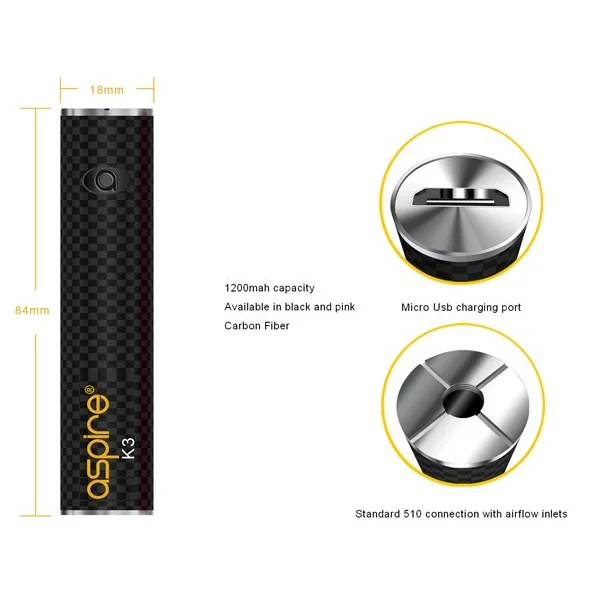 Aspire K3 Quick Start Kit Free E Liquid - Image 4
