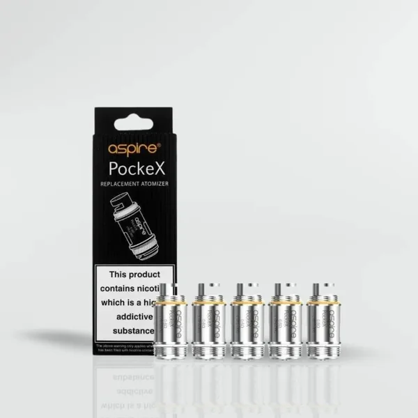 Aspire PockeX Coils 0.6/1.2 Ohm Coils - Pack of 5