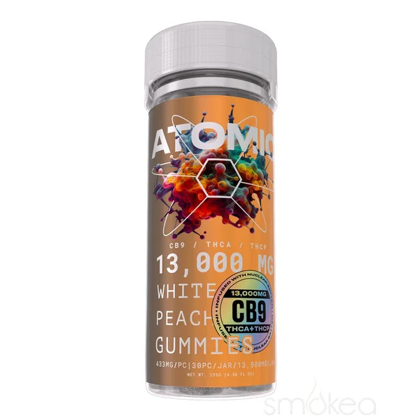 Atomic Delta 13,000mg Atomic Bomb Gummies - White Peach