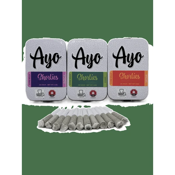 Ayo: Pre-Roll Pack | Cap Junky | Shorties | 0.3g ea | 12pk
