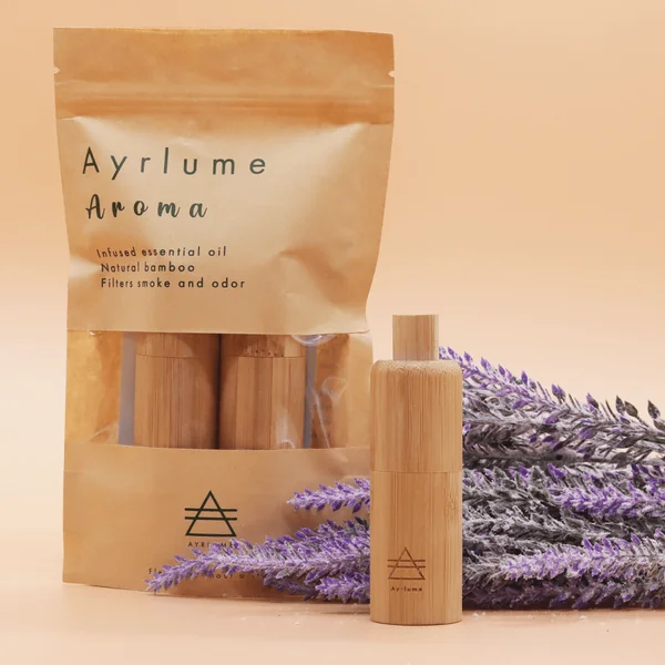 Ayrlume Personal Bamboo Air Filter Lavender Double Pack - Image 2