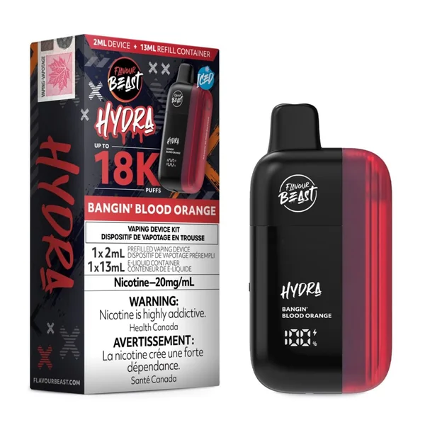 Bangin' Blood Orange Flavour Beast Hydra 18K Disposable Vape | VapeLoft