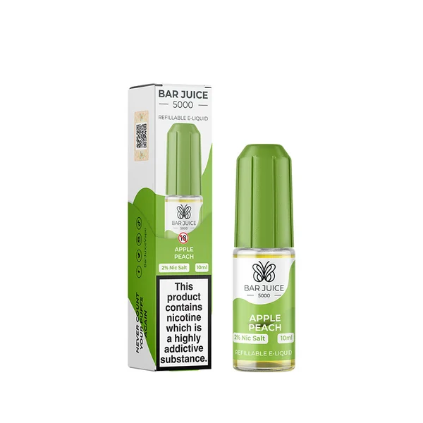 Bar Juice 5000 Apple Peach 10ml Nic Salt E-Liquid - Image 2