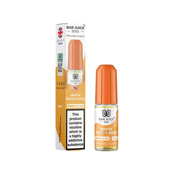 Bar Juice 5000 White Peach Razz Nic Salt