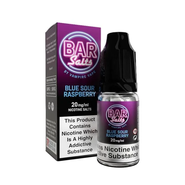 Bar Salts Blue Sour Raspberry 10ml Nic Salt E-Liquid by Vampire Vape