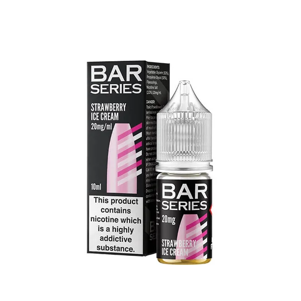 Bar Series Strawberry Ice Cream 10ml Nic Salt E-Liquid - Image 3