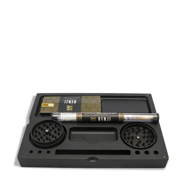 Benji Bankroll Bamboo Rolling Tray Kit