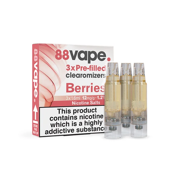 Berries Pre-Filled Clearomizers (x3) - Image 2