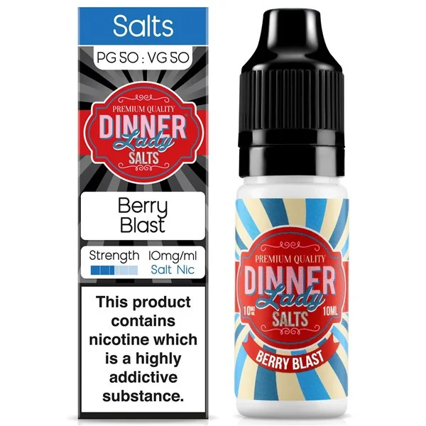 Berry Blast Nic Salt E Liquid 10ml By Dinner Lady