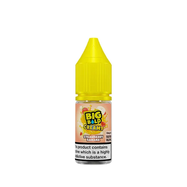 Big Bold Creamy Strawberry Banana 10ml Nic Salt E-Liquid - Image 3