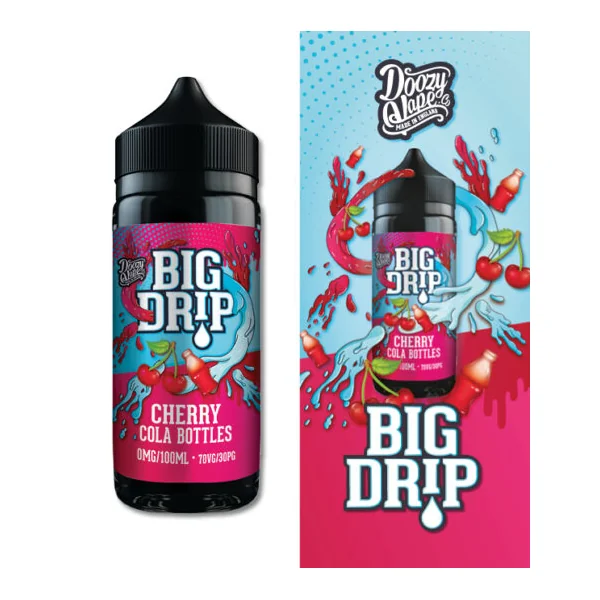 Big Drip Cherry Cola Bottles E-Liquid 100ml Shortfill - Image 2