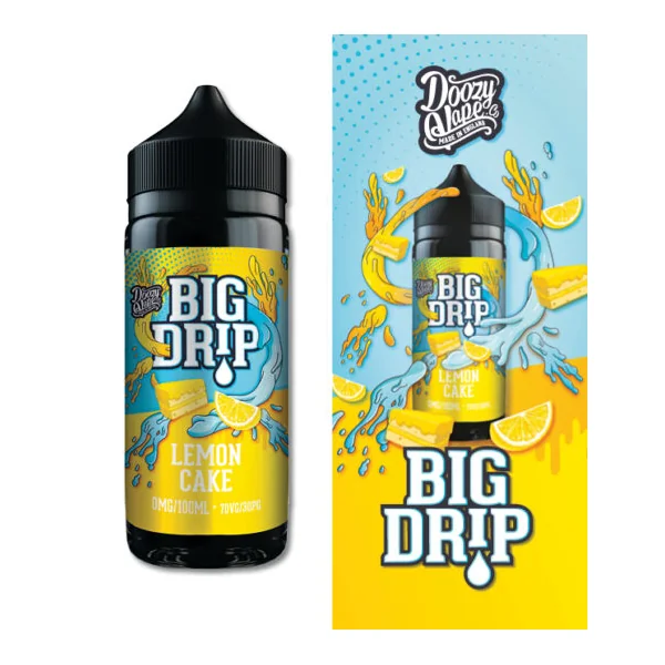 Big Drip Lemon Cake E-Liquid 100ml Shortfill - Image 2