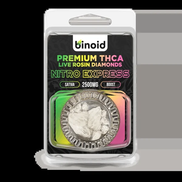 Binoid THCa Nitro Express Live Rosin Diamonds