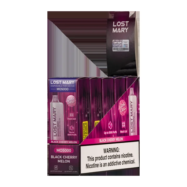 Black Cherry Melon Lost Mary MO5000 (Glitter Edition) - Image 2
