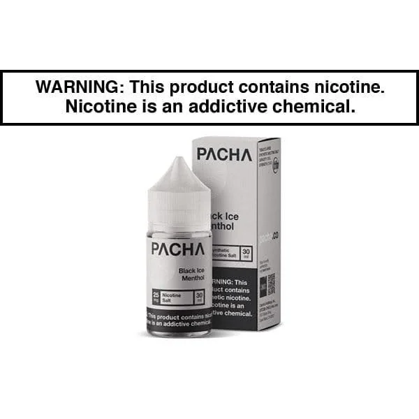 BLACK ICE MENTHOL BY PACHAMAMA SALTS 30ML
