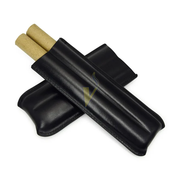 Black Leather Cigar Case