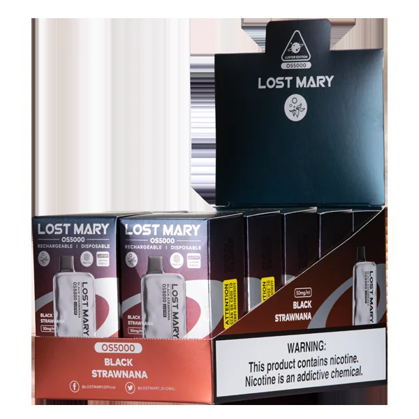 Black Strawnana Lost Mary OS5000 Luster - Image 2