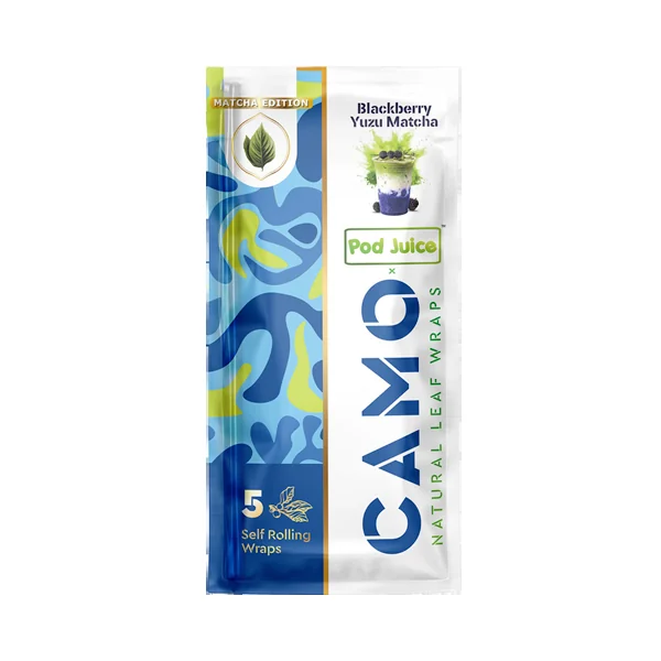 Blackberry Yuzu CAMO X POD JUICE Tea Wraps 25 Pack - Image 2