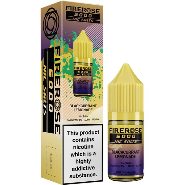 Blackcurrant Lemonade Nic Salt E Liquid 10ml By Elux Firerose