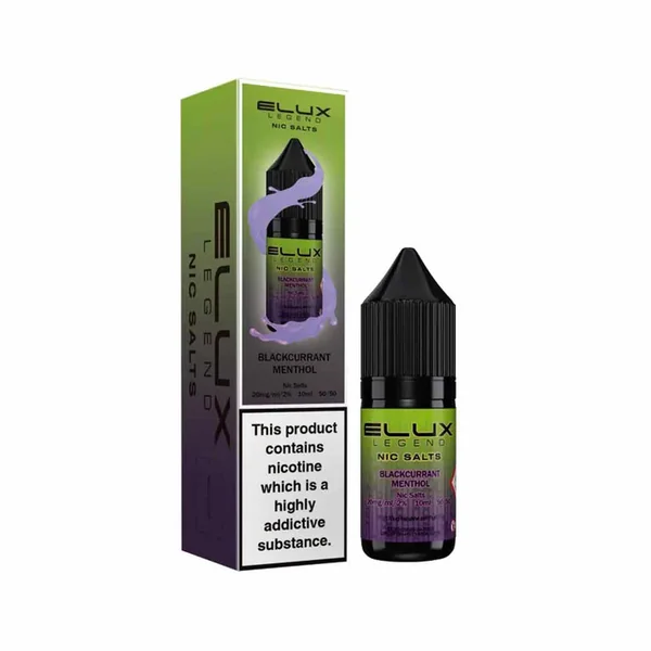 Blackcurrant Menthol Nic Salt by Elux Legend