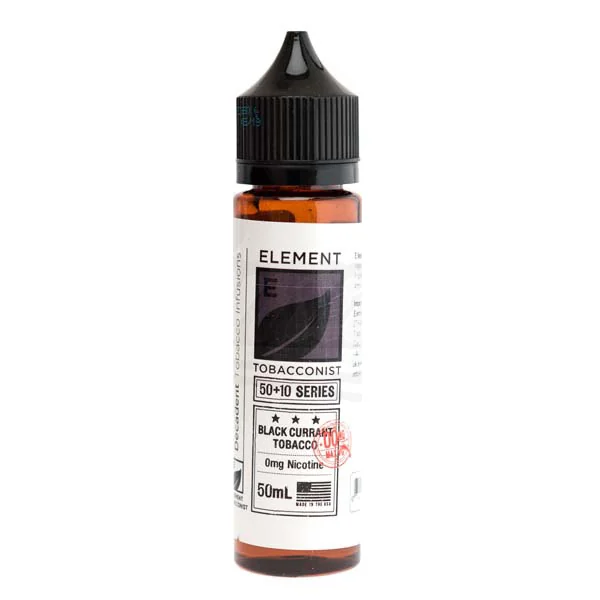 Blackcurrant Tobacco E Liquid 50ml Shortfill by Element Tobacconist Series