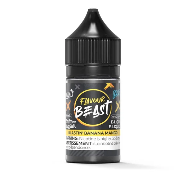 Blastin' Banana Mango Iced SALT Flavour Beast Salt E-Liquid | 30mL - VapeLoft