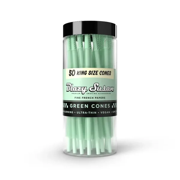 Blazy Susan Green Cones Jar - Image 2