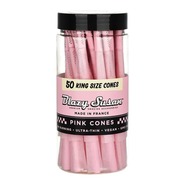 Blazy Susan Pink Pre-Rolled Cones - Jar of 50 - Image 2