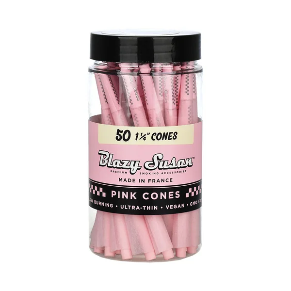 Blazy Susan Pink Pre-Rolled Cones - Jar of 50 - Image 4