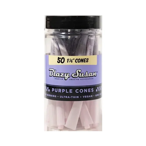 Blazy Susan Pre-Roll Cones - 1 1/4 (50ct) Jar - Image 2