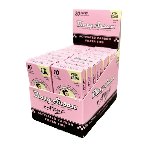 Blazy Susan Purize Activated Carbon Filter Tips - 10ct - Display Box - Image 4