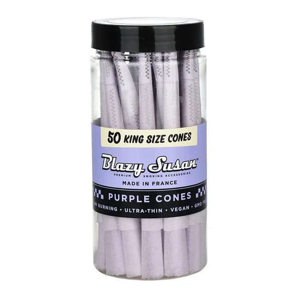Blazy Susan Purple Pre-Rolled Cones - 50 pack - Image 2