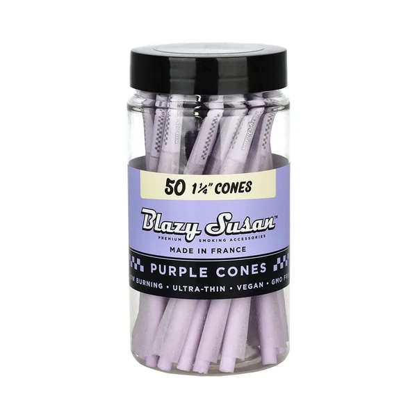 Blazy Susan Purple Pre-Rolled Cones - 50 pack - Image 4