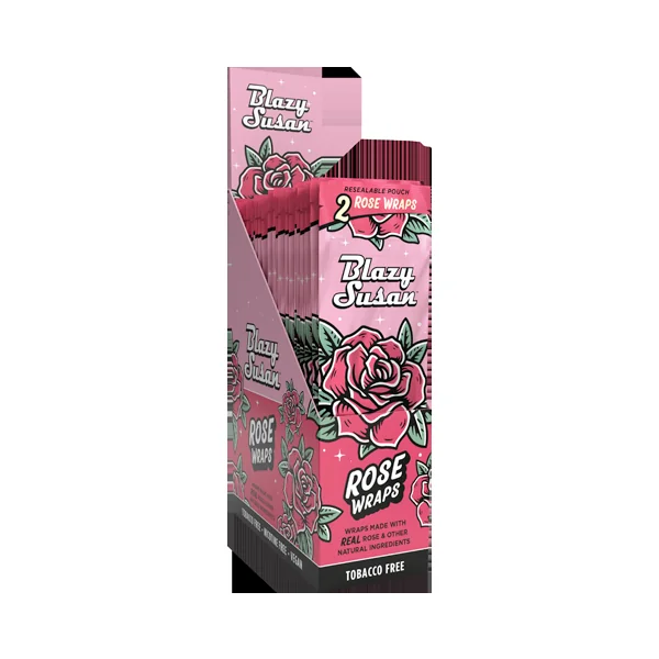 Blazy Susan Rose Wraps (2ct) Display of 25