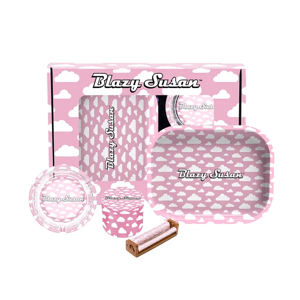 Blazy Susan Smoker’s Kit – Rolling Tray, Grinder & Tools - Image 2