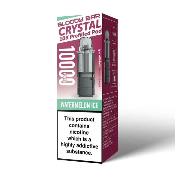 Bloody Bar Crystal 10K Prefilled Pod Watermelon Ice