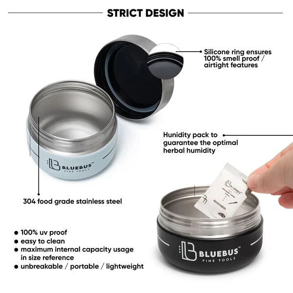 Blue Bus Fine Tools BUNKER Airtight Stash Jar - Image 3