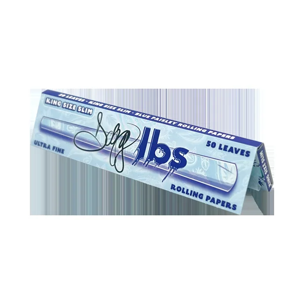 Blue Paisley DOGG LBS King Size 50ct Rolling Papers - Image 2