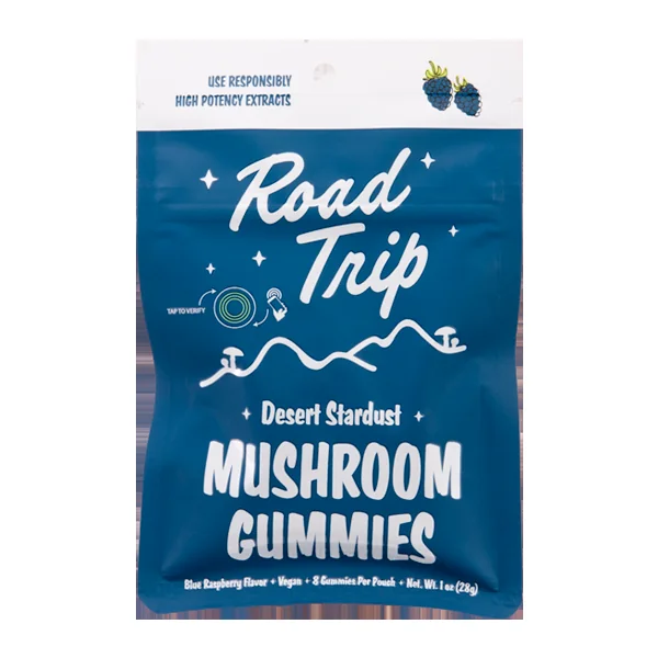Blue Raspberry ROAD TRIP Mushroom Gummies 8ct