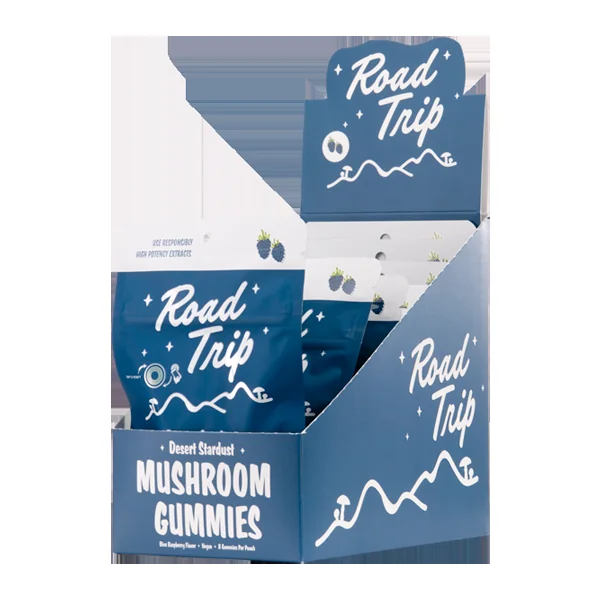 Blue Raspberry ROAD TRIP Mushroom Gummies 8ct - Image 2