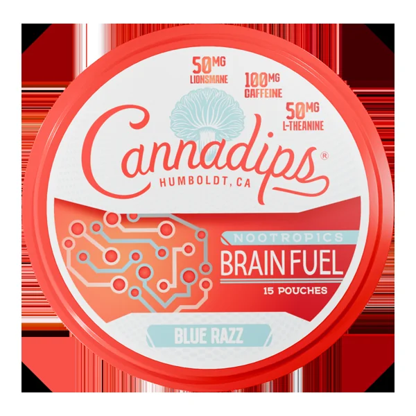 Blue Razz Cannadips Brain Fuel Pouches