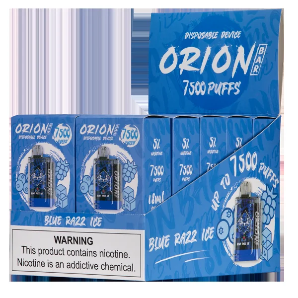 Blue Razz Ice Orion Bar 7500 - Image 2