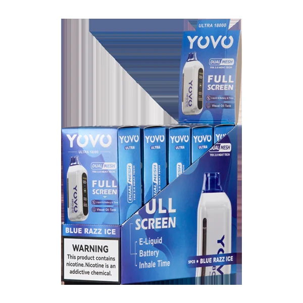 Blue Razz Ice YOVO Ultra 18000 - Image 2