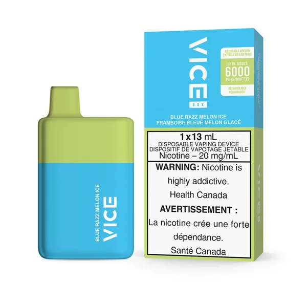 Blue Razz Melon Ice Vice Box Disposable Vape | 13mL - VapeLoft