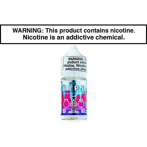 BLUE RAZZLEBERRY POMEGRANATE ICE BY VAPE 100 RIPE SALTS 30ML