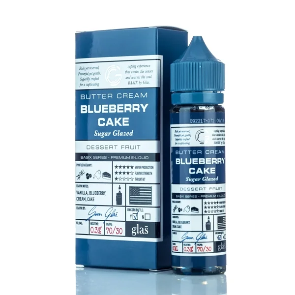 Blueberry Cake E Liquid 50ml Shortfill by Glas Basix