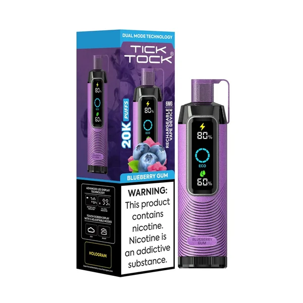 Blueberry Gum - Tick Tock 20K - 0.6% Nicotine